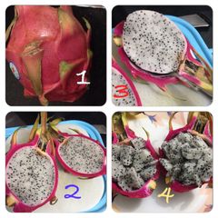A picture of How to cut a DragonFruit.