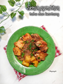 Foto resep Semur Ayam Bihun Tahu dan Kentang