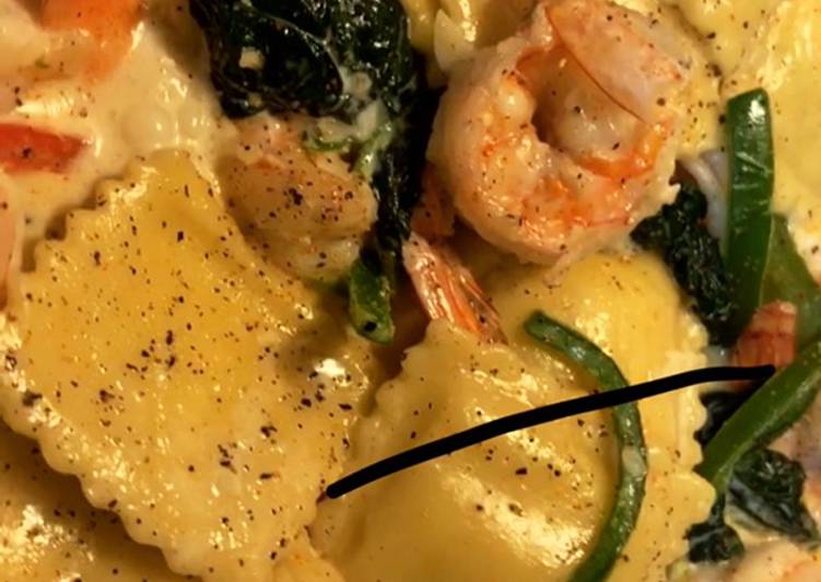 Recipe of Quick Tuscan Shrimp Ravioli