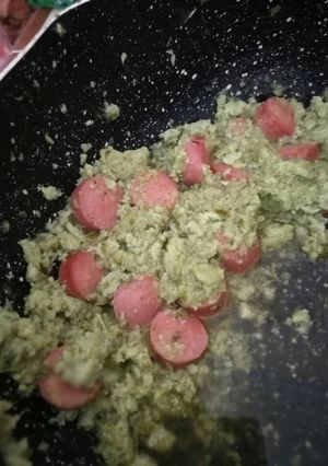 Foto resep Tumis, Buncis, Kelor, Telur dan Sosis (untuk Balita)