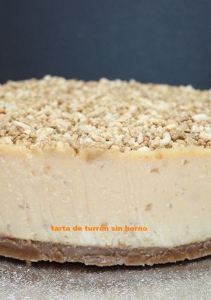 Foto principal de Tarta de turrón de Jijona sin horno