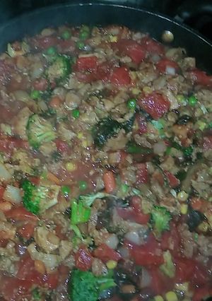A picture of Loaded pasta w cheese 1pan.
