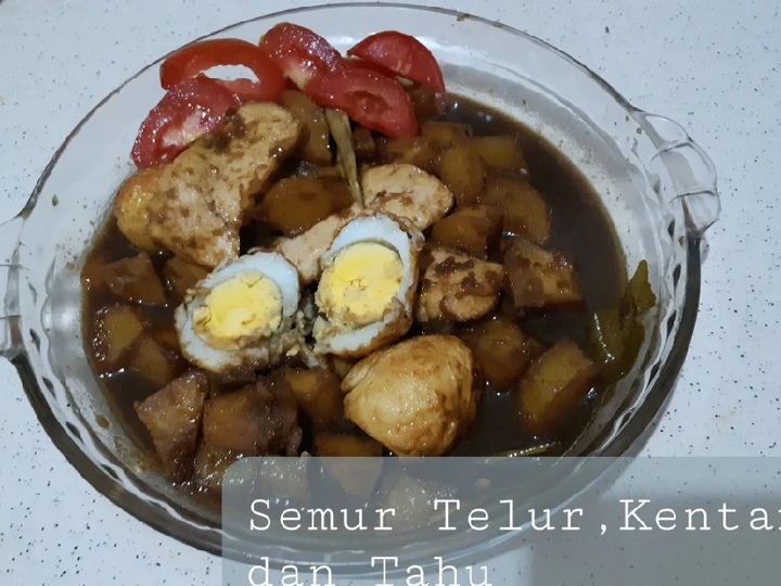 Cara Gampang Membikin Resep Semur Telur, Kentang dan Tahu yang Sempurna Anti Ribet, Bisa Manjain Lidah