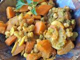 Tajine de légumes aux fruits secs
