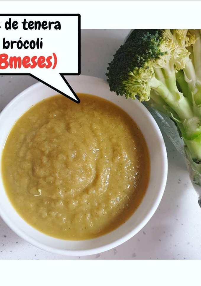 Una foto de Ideas para bebés / puré de tenera y brócoli