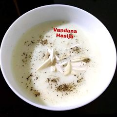 A picture of Badam /Almond Soup.