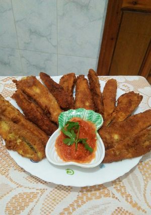 صورة لوصفة اصابع الباذنجان المقرمشه