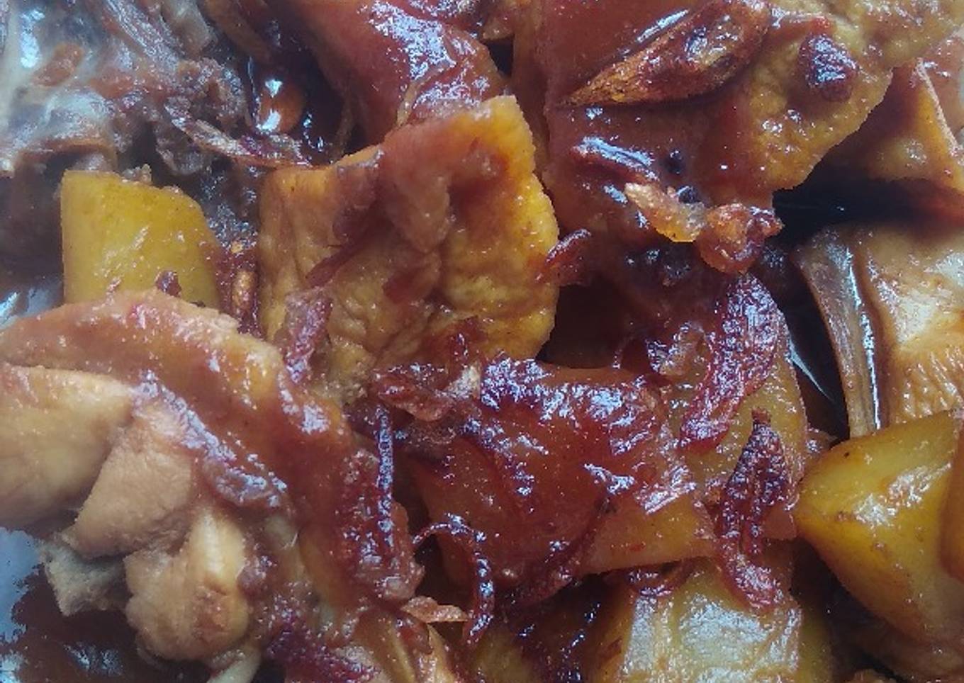 Semur Ayam Tahu Kentang
