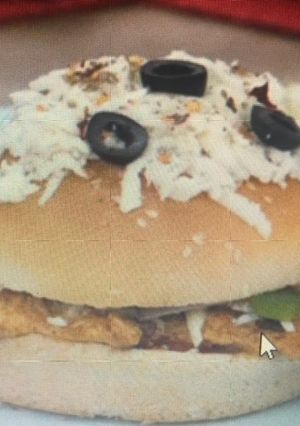 A picture of Pizza Burger.