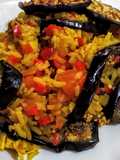 RISOTTO De🍆Berenjenas y🍒Arándanos...!