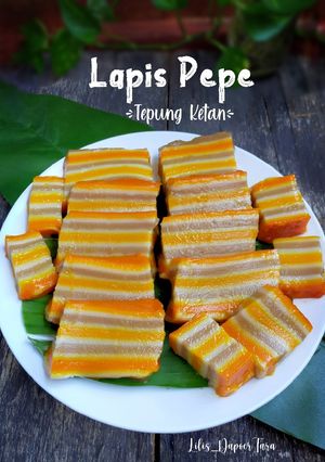 Foto resep Kue Lapis Pepe (Tepung Beras Ketan)