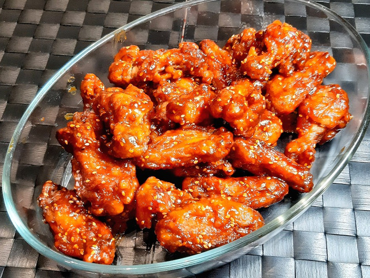 Yuk intip, Resep membuat Korean fried chicken wing/ sayap ayam goreng Korea  lezat