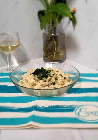 Una foto de Risotto con champiñones