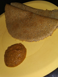 A picture of Pearl millet dosa.