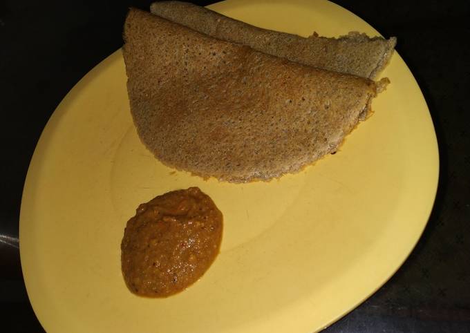 Steps to Prepare Homemade Pearl millet dosa