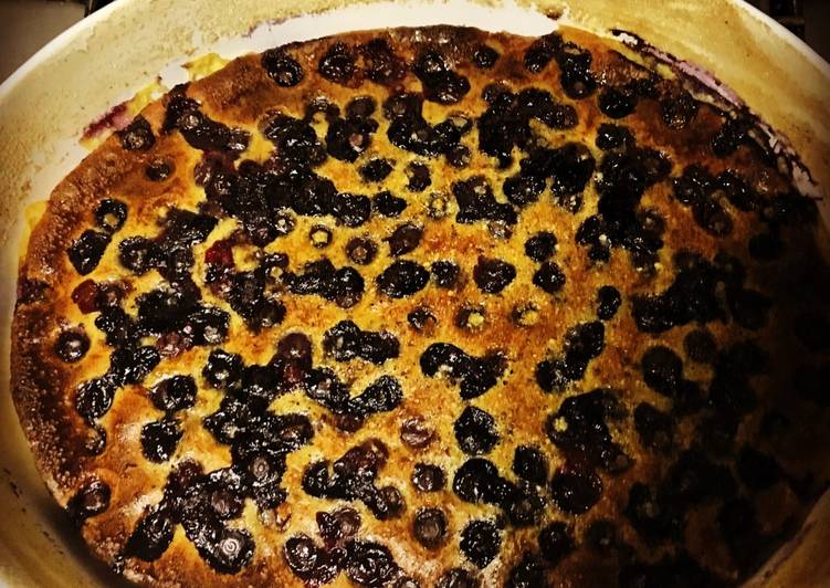 Simple Way to Prepare Super Quick Homemade Blueberry ginger clafoutis