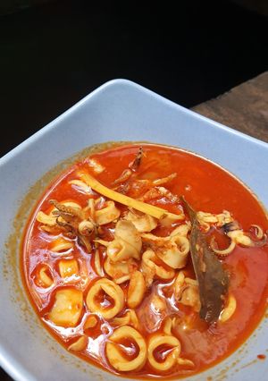Foto resep Cumi kuah pedas