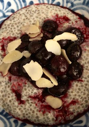 A picture of Chia pudding - vegan.