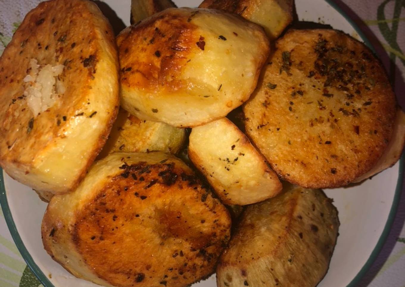 Papas y batatas especiada al horno 😋