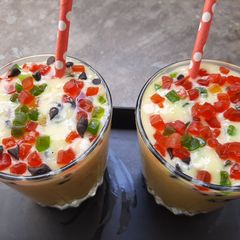 A picture of Dry fruit mango shake.