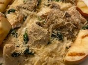 A picture of fettuccine alfredo