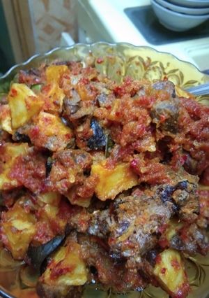 Foto resep Balado kentang ati ampela