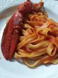 Tagliatelle con sugo di astice