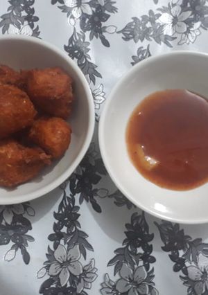 A picture of Kadhi Wale pakode.