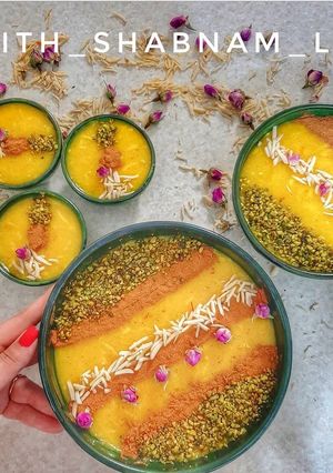 عکسی از دستور شله زرد