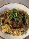 Chicken adobo, Reis mit Hühnchen