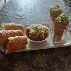 Bhaji cone chaat A picture of Bhaji cone chaat.