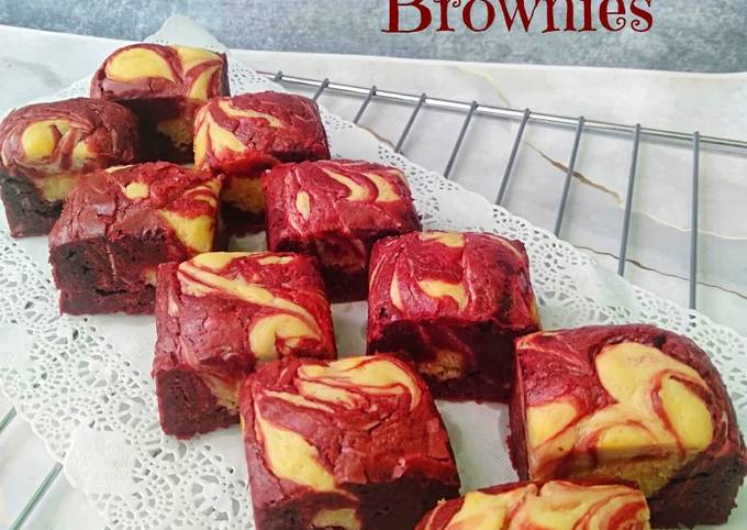 Red Velvet cream cheese brownies