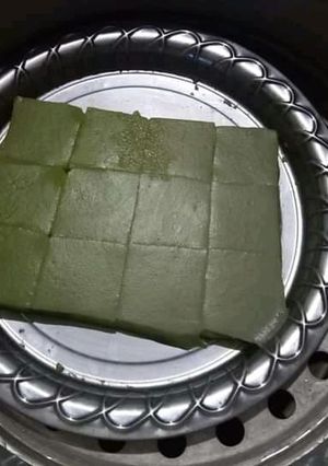 รูปของ ขนมชั้นใบเตย หอม หวาน มัน อร่อย