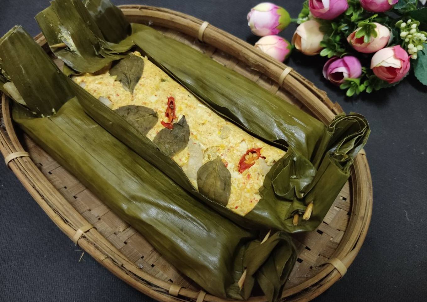 Pepes Tahu Jamur Tiram