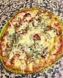 Pizza con base de brócoli 🥦 y zanahoria 🥕