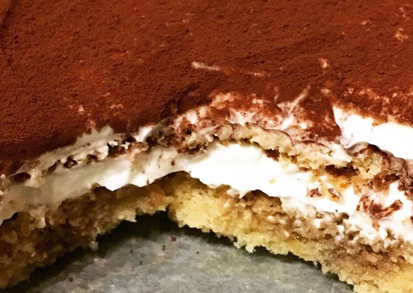 Tiramisú XL para fiestas o restaurantes original de Bariloche