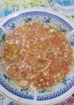 A picture of Lehsan ki chutney.