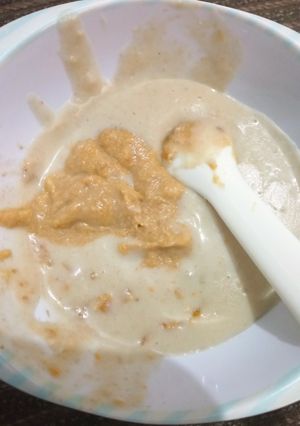 Foto resep Bubur Nasi Kacang Hijau-Tumis Ayam Tempe #mpasi6bulan