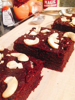 A picture of Red Bean Brownies (Flourless Recipe).