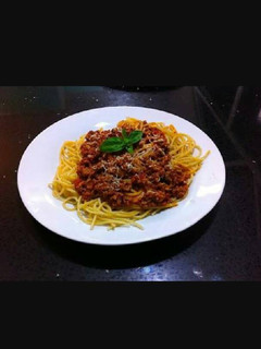 Una foto de Spaghetti a la Boloñesa