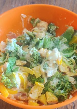 A picture of Chicken healthy salad.