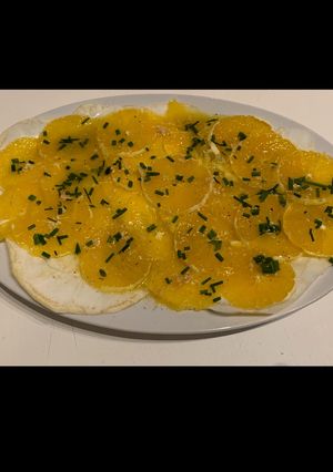 A picture of Celeriac Carpaccio.