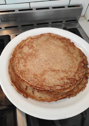 Una foto de Panqueques saludables