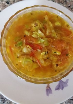 A picture of Oil free vegetables curry.