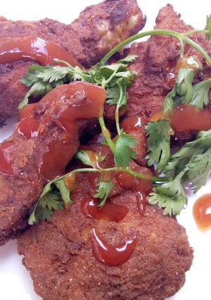A picture of KFC Chicken my way 😋.
