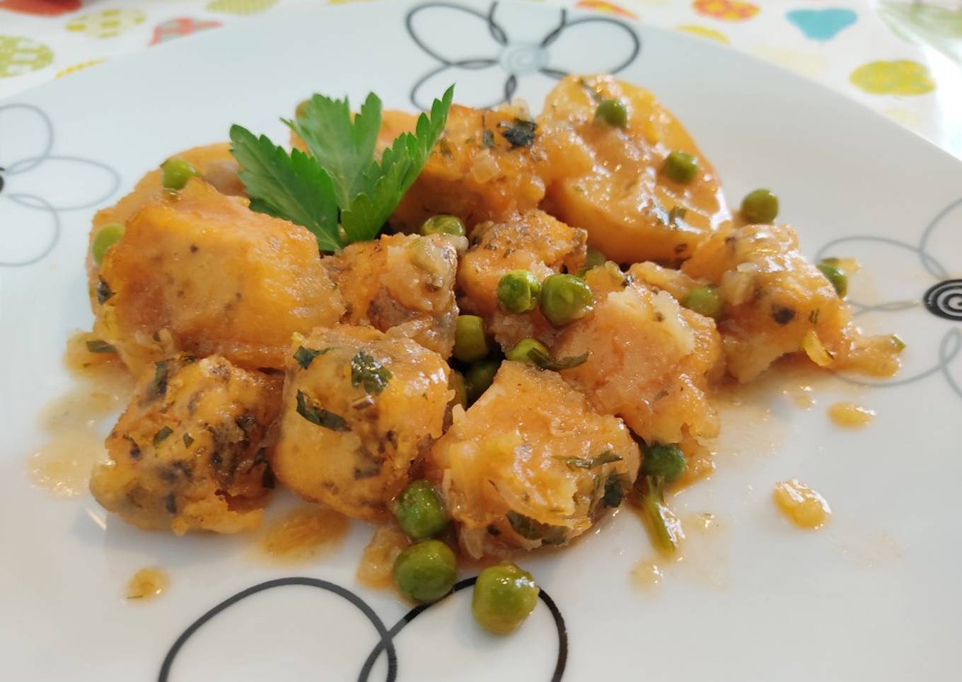 Tofu con patatas a la Marinera