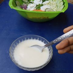 A picture of Homemade Mayonnaise (with Whisk).