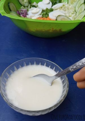 A picture of Homemade Mayonnaise (with Whisk).