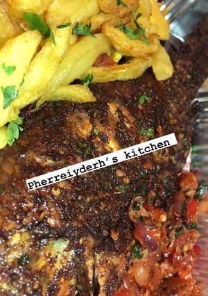 A picture of Grill tilapia fish.