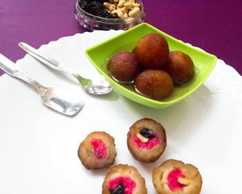 Popular Recipe Strawberry jam nuts stuffed gulab jamun Delicious